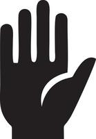 Hand icon symbol vector image. Illustration of the isolated finger hand touch human design. EPS 10