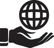 Hand icon symbol vector image. Illustration of the isolated finger hand touch human design. EPS 10