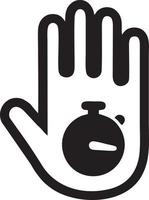 Hand icon symbol vector image. Illustration of the isolated finger hand touch human design. EPS 10