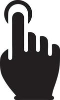 Hand icon symbol vector image. Illustration of the isolated finger hand touch human design. EPS 10