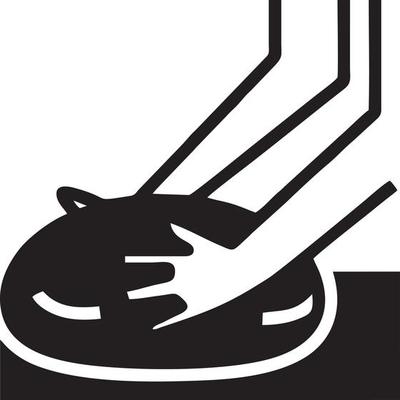 Hand icon symbol vector image. Illustration of the isolated finger hand touch human design. EPS 10