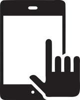 Hand icon symbol vector image. Illustration of the isolated finger hand touch human design. EPS 10