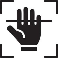 Hand icon symbol vector image. Illustration of the isolated finger hand touch human design. EPS 10