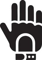 Hand icon symbol vector image. Illustration of the isolated finger hand touch human design. EPS 10