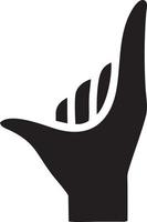 Hand icon symbol vector image. Illustration of the isolated finger hand touch human design. EPS 10