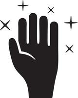 Hand icon symbol vector image. Illustration of the isolated finger hand touch human design. EPS 10