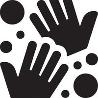 Hand icon symbol vector image. Illustration of the isolated finger hand touch human design. EPS 10