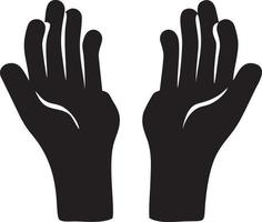 Hand icon symbol vector image. Illustration of the isolated finger hand touch human design. EPS 10