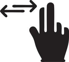 Hand icon symbol vector image. Illustration of the isolated finger hand touch human design. EPS 10