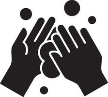 Hand icon symbol vector image. Illustration of the isolated finger hand touch human design. EPS 10