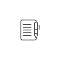 notebook and archive simple icon vector