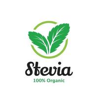 Stevia leaf vector icon can be used for packaging design, banners, posters, etc