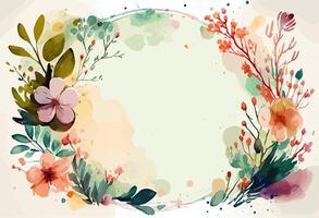 hermosa floral primavera antecedentes. ai generado vector