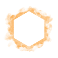 mano pintado acuarela hexágono en un blanco fondo, vector suave acuarela salpicar fondo, acuarela resumen forma aislado en blanco fondo, pintar chapoteo png