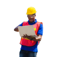 Engineer man, worker in hard hat png