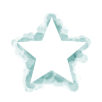 mano pintado acuarela estrella en un blanco fondo, vector suave acuarela salpicar fondo, acuarela resumen forma aislado en blanco fondo, pintar chapoteo png