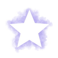 mano pintado acuarela estrella en un blanco fondo, vector suave acuarela salpicar fondo, acuarela resumen forma aislado en blanco fondo, pintar chapoteo png