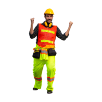 Portrait of worker man in a uniform, foreman in hardhat, job and occupation concepts png