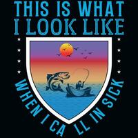 Fishing graphics tshirt design vector