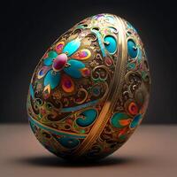 Decorative Colorful Easter eggs images for Easter day photo