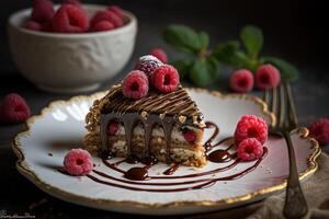 Photography Of A Delicious Cake. photo