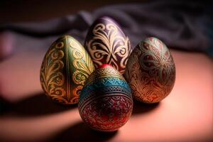 Decorative Colorful Easter eggs images for Easter day photo