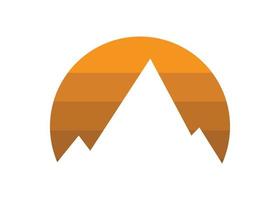 Mountain logo icon design template isolated vector