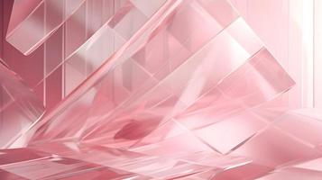 3D Render of Pink Abstract Ethereal Glass Shards Background photo