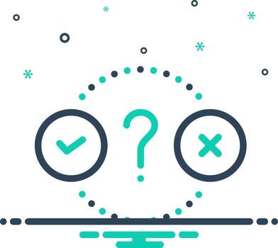 mix icon for boolean vector