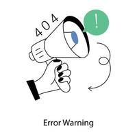 Trendy Error Warning vector