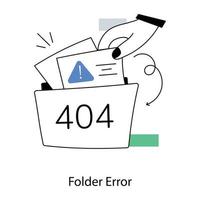 Trendy Folder Error vector