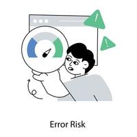 Trendy Error Risk vector