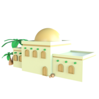 Islamitisch gebouw 3d icoon png