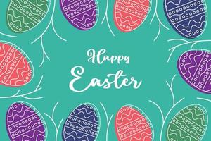 geometric pattern abstract background, with transparent easter ornament and twigs, Template for banner, poster, social media, spring greeting card. vector