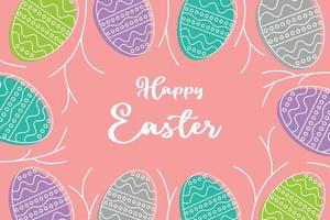 geometric pattern abstract background, with transparent easter ornament and twigs, Template for banner, poster, social media, spring greeting card. vector