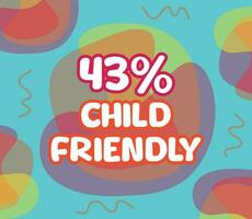 square shape banner vector, illustration of GMO percentage. interesting gradation design with child theme. vector