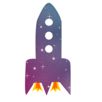 fusée espace nuit png