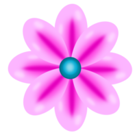 roze 3d bloem png