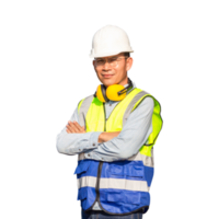 Engineer man, worker in hard hat png