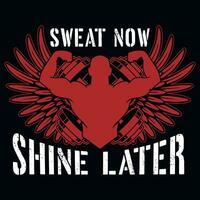 Gym or fitness tshirt design vector design