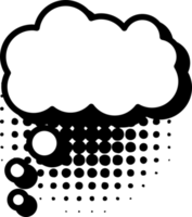 Thinking bubble png graphic clipart design