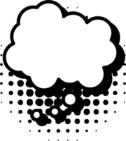 Thinking bubble png graphic clipart design