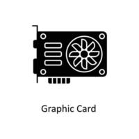 Graphic Card Vector  Solid Icons. Simple stock illustration stock