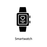 Smart watch  Vector  Solid Icons. Simple stock illustration stock