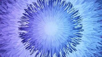 A blue abstract  and white flower with a circle in the center background vector wallpaper design