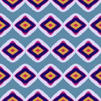 blue geometric ethnic pattern traditional illustration background photo