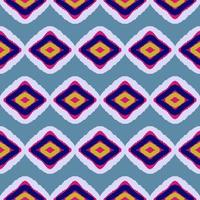 blue geometric ethnic pattern traditional illustration background photo