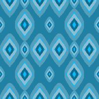 blue geometric ethnic pattern traditional illustration background photo