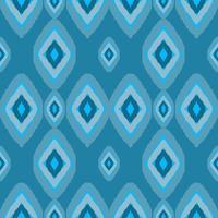 blue geometric ethnic pattern traditional illustration background photo