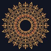 Decorative elements luxury ornament pattern gradient mandala design vector